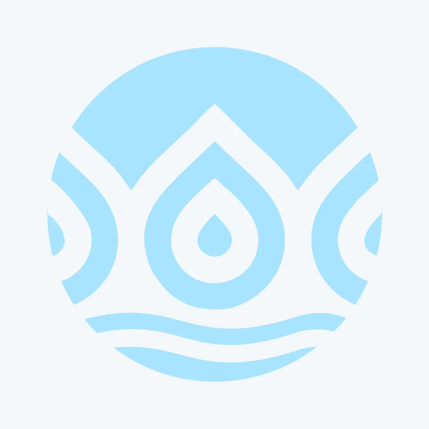 The Obaomi icon on blue