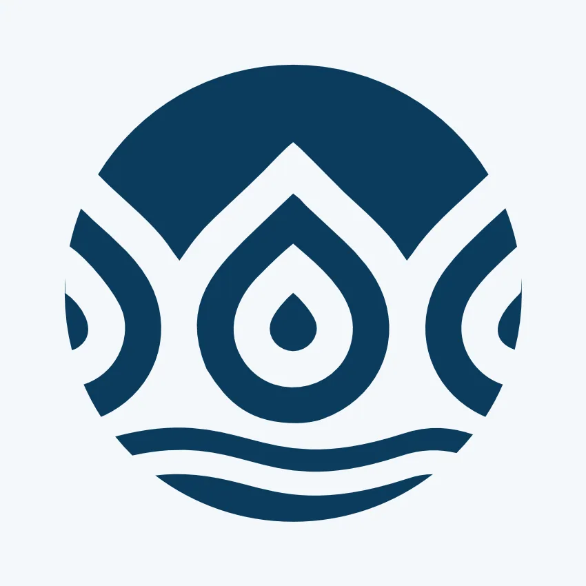The Obaomi icon on deep blue